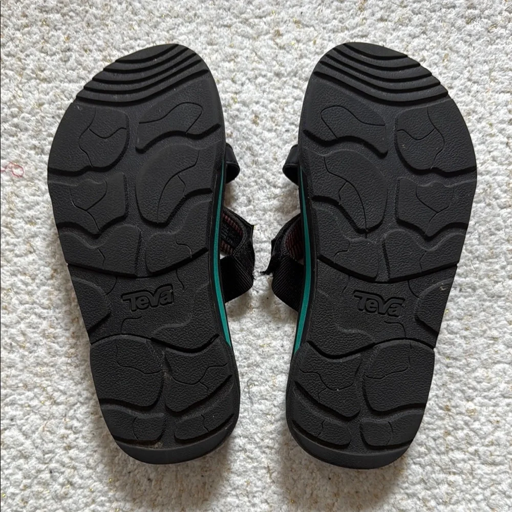 Teva Black and Pink Striped Sandals - Picture 4 of 4